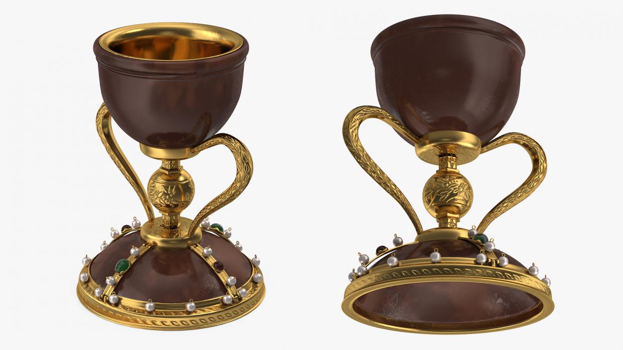 3D Jeweled Cups Collection model