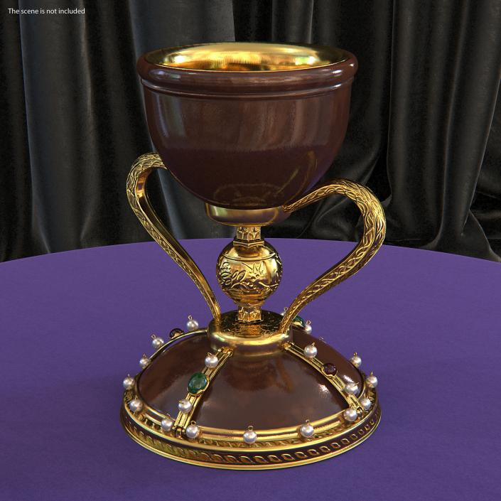 3D Jeweled Cups Collection model