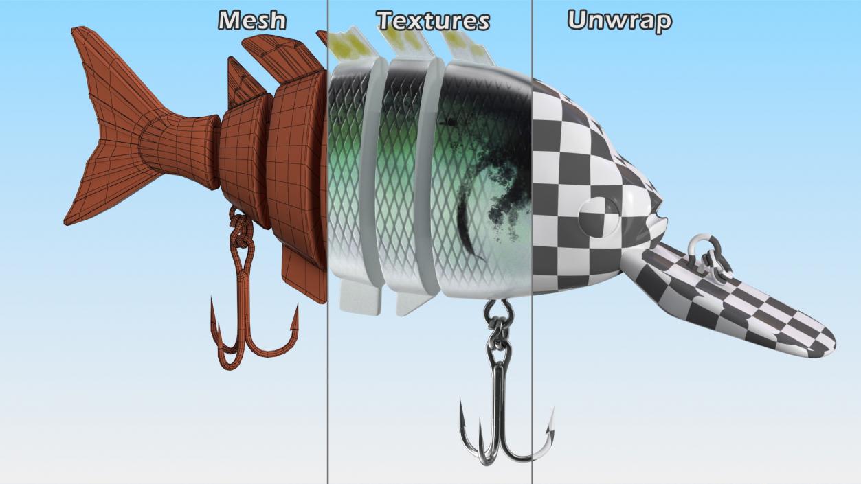 3D Fishing Lure Collection model