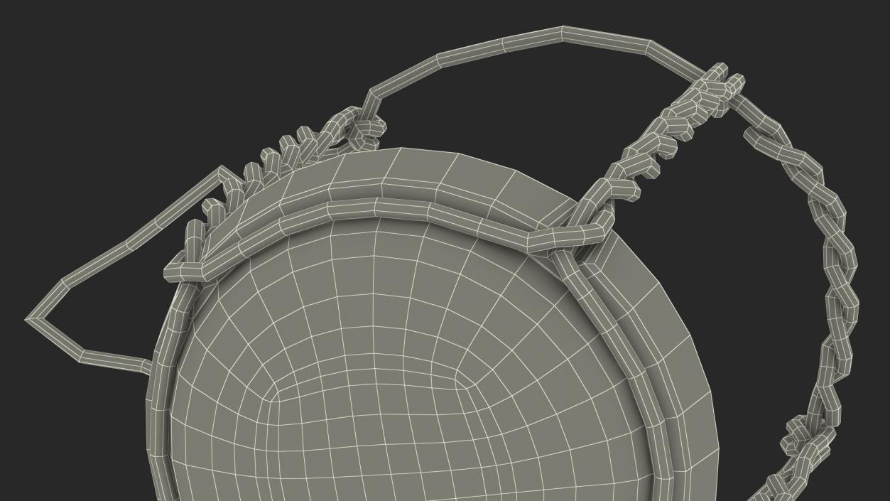 3D model Yellow Wire Cage with Cap