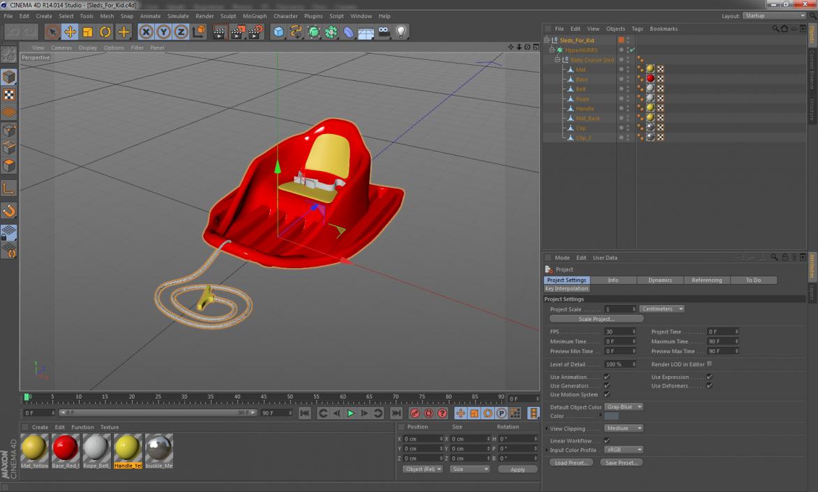 Sled For Kid 3D