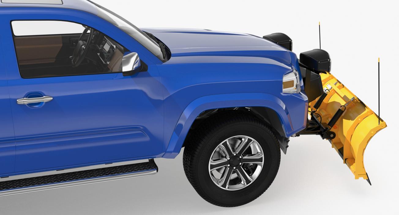 3D model Pickup with SnowPlow