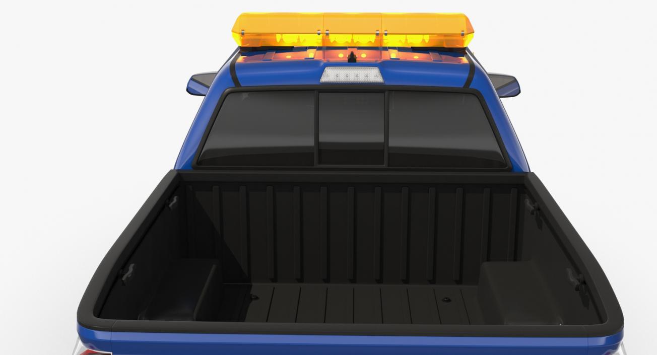 3D model Pickup with SnowPlow