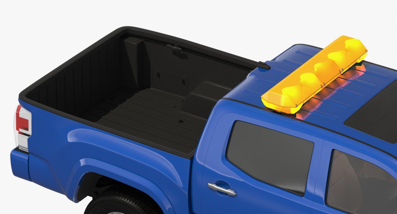 3D model Pickup with SnowPlow