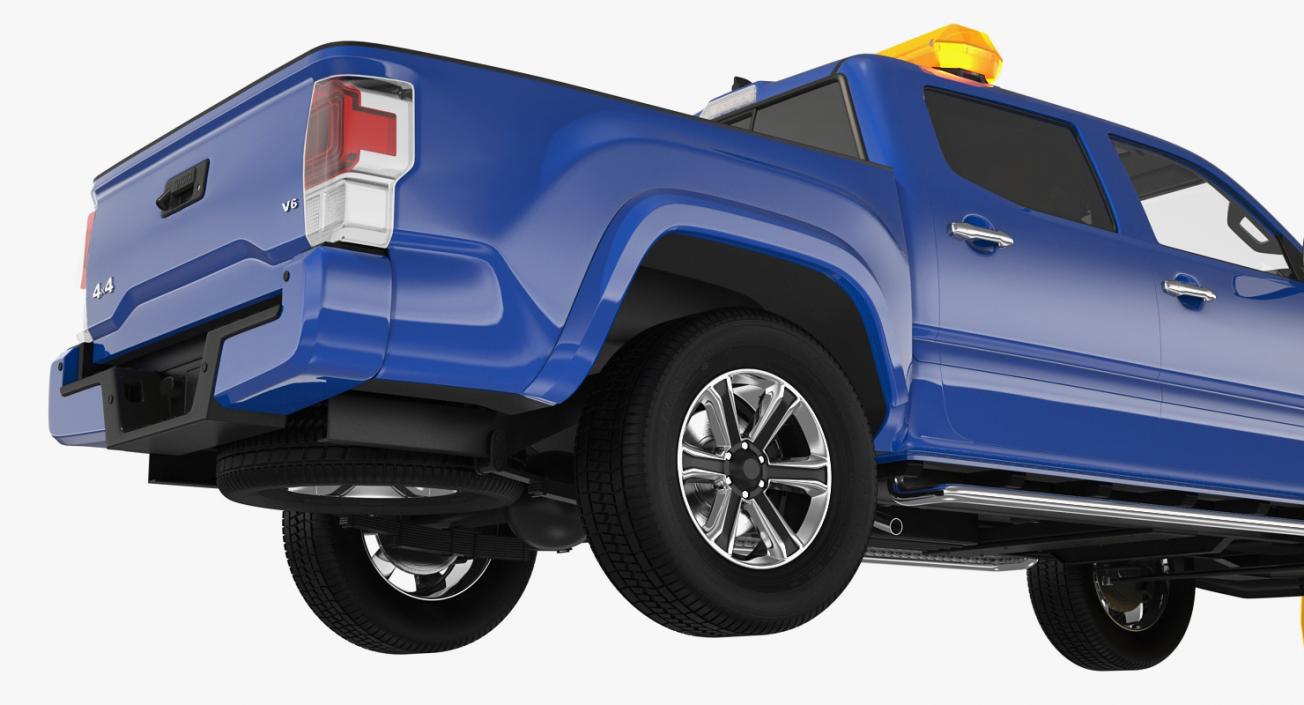 3D model Pickup with SnowPlow