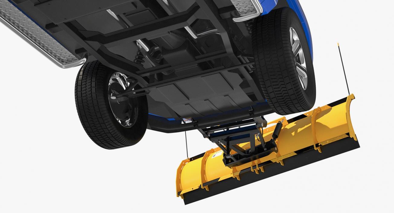 3D model Pickup with SnowPlow