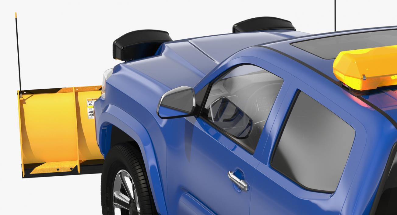 3D model Pickup with SnowPlow