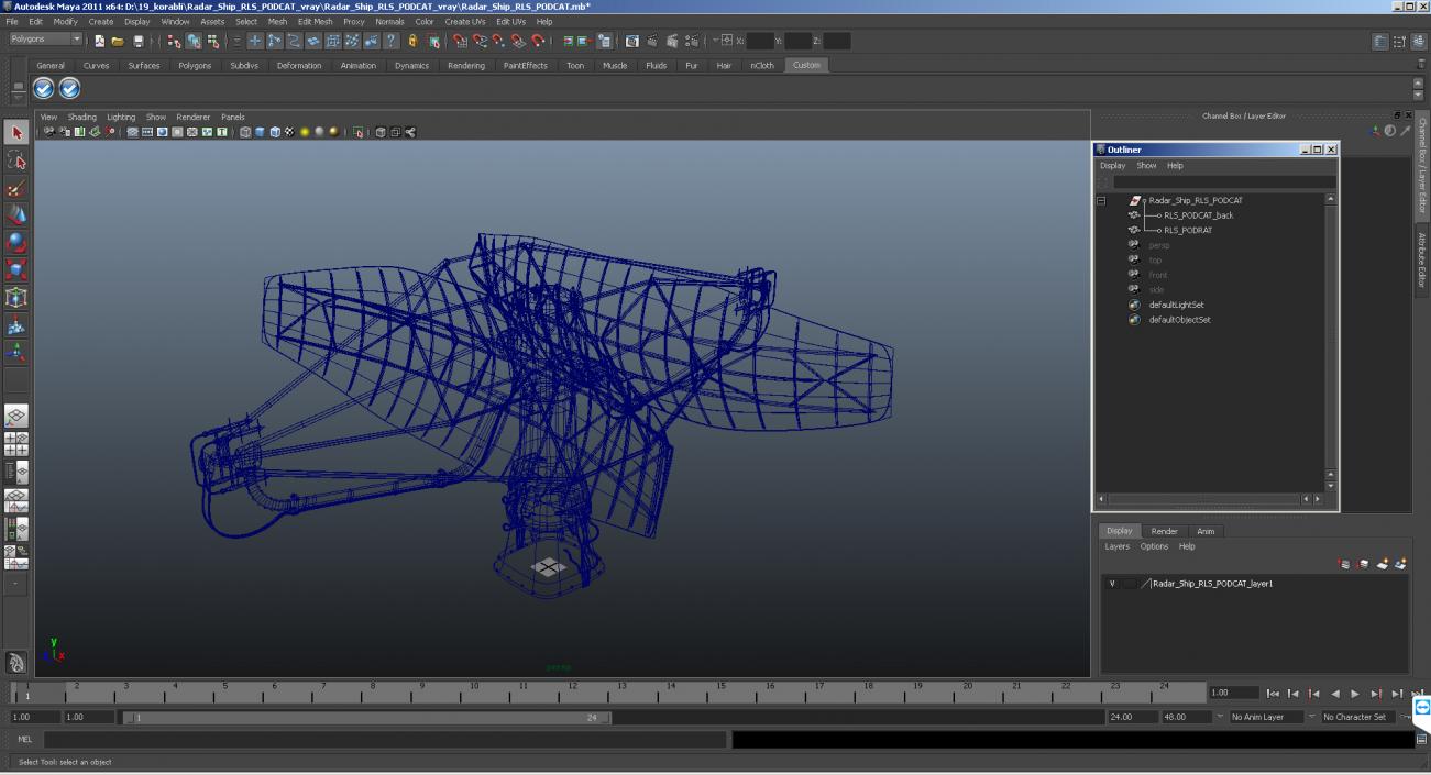 3D Radar Ship RLS PODCAT