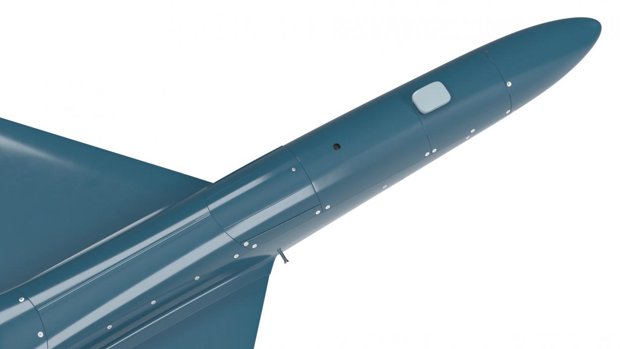 3D Unmanned Attack Drone Blue