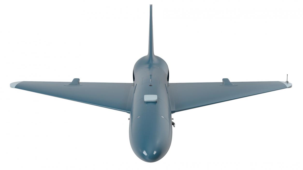 3D Unmanned Attack Drone Blue