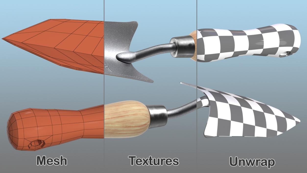 3D Garden Hand Trowel model