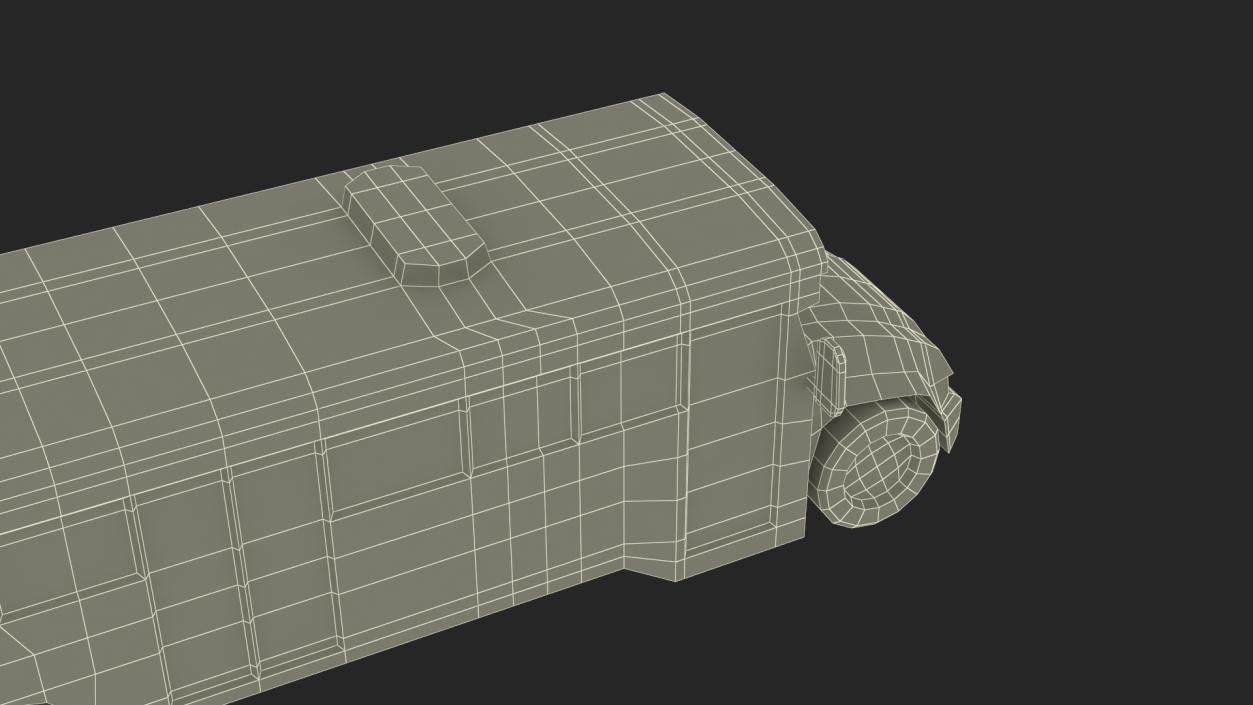 Low Poly Stylized Model School Bus 3D model