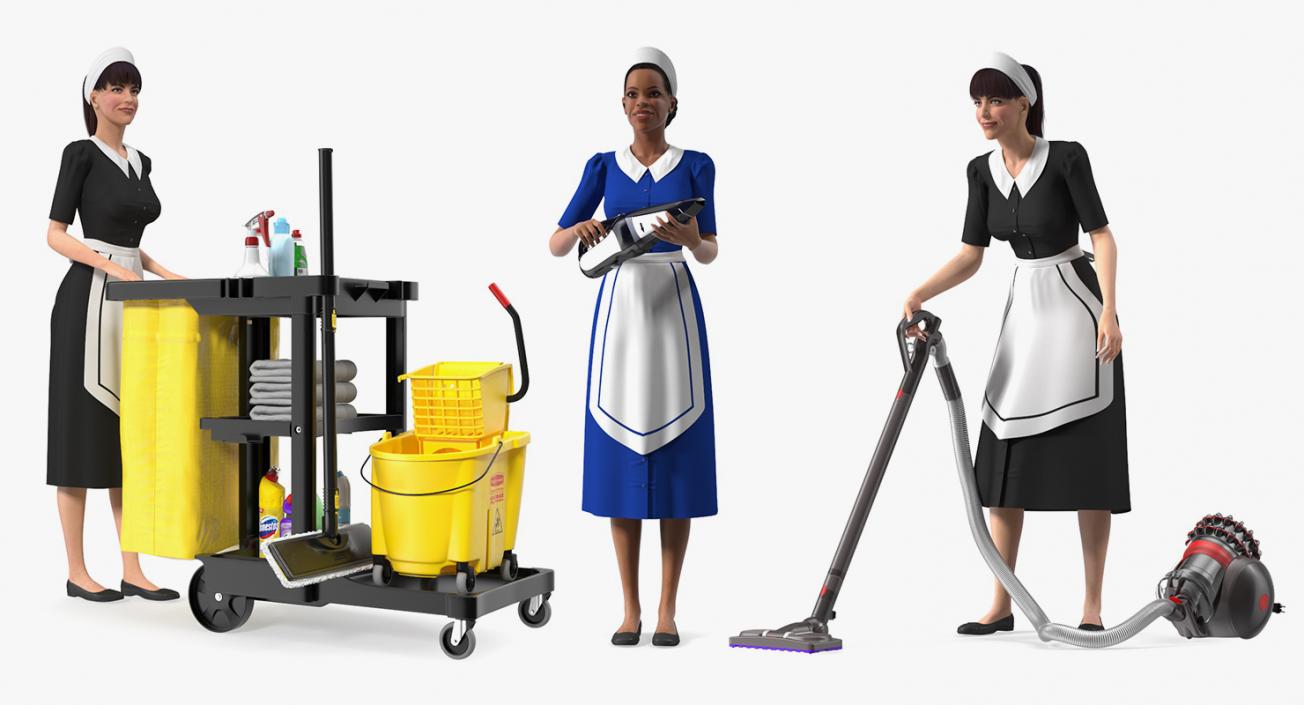 3D Housekeeping Maids Collection 2