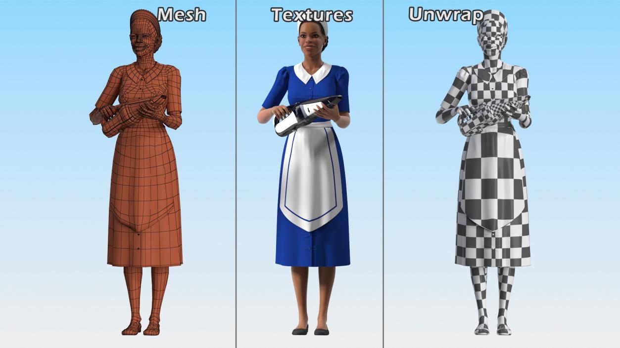 3D Housekeeping Maids Collection 2