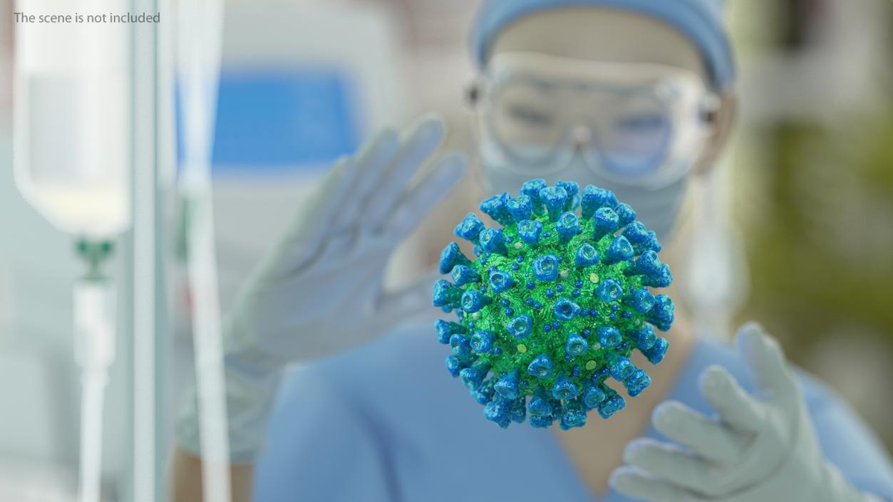 3D model Coronavirus MERS-CoV