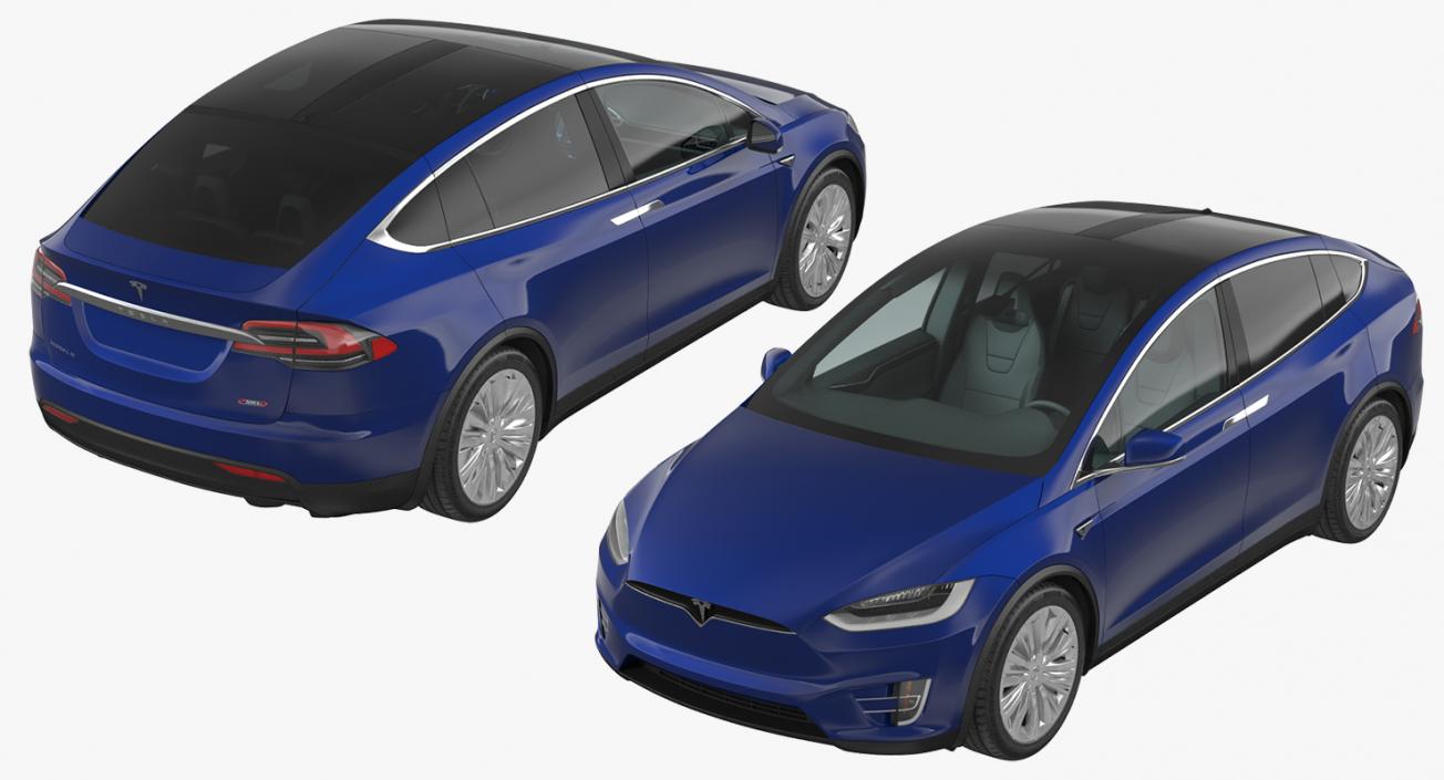 Tesla Model X P100D 2017 3D model