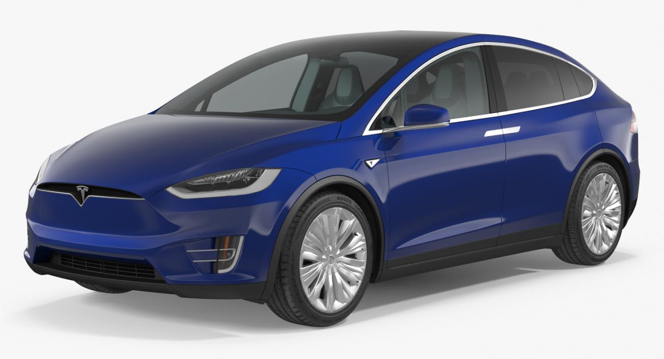 Tesla Model X P100D 2017 3D model