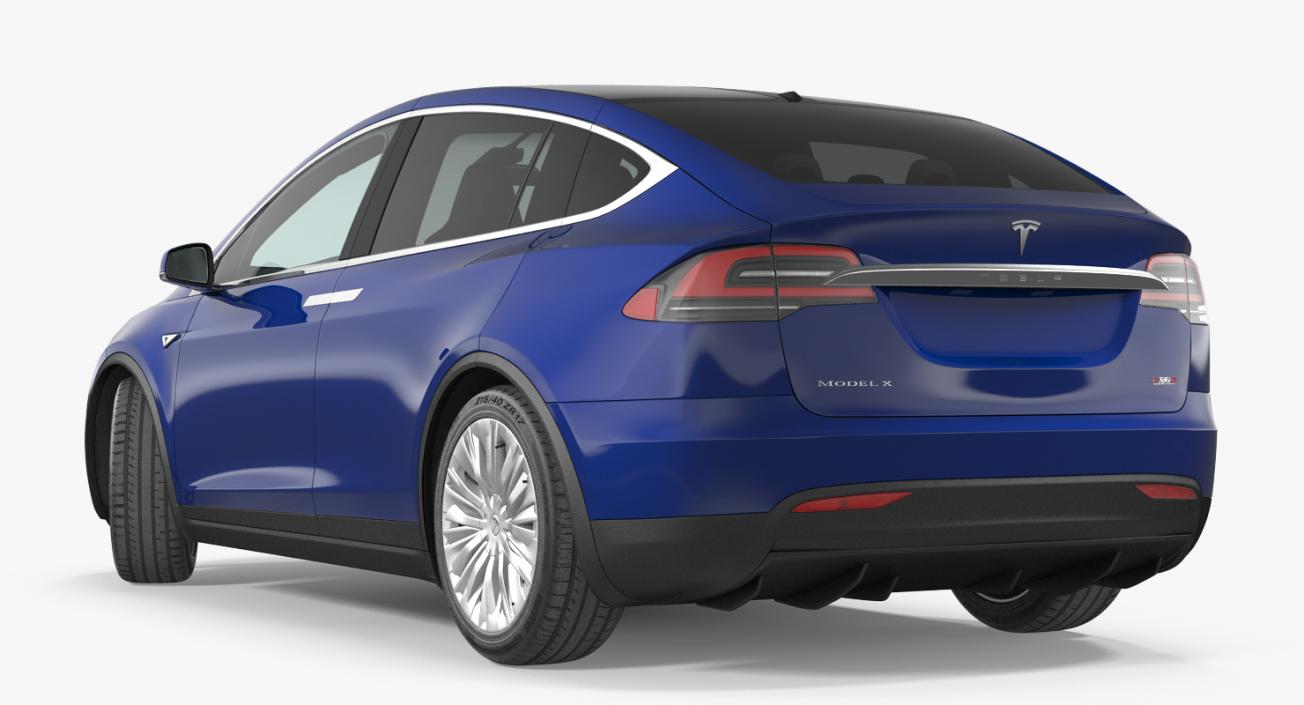 Tesla Model X P100D 2017 3D model