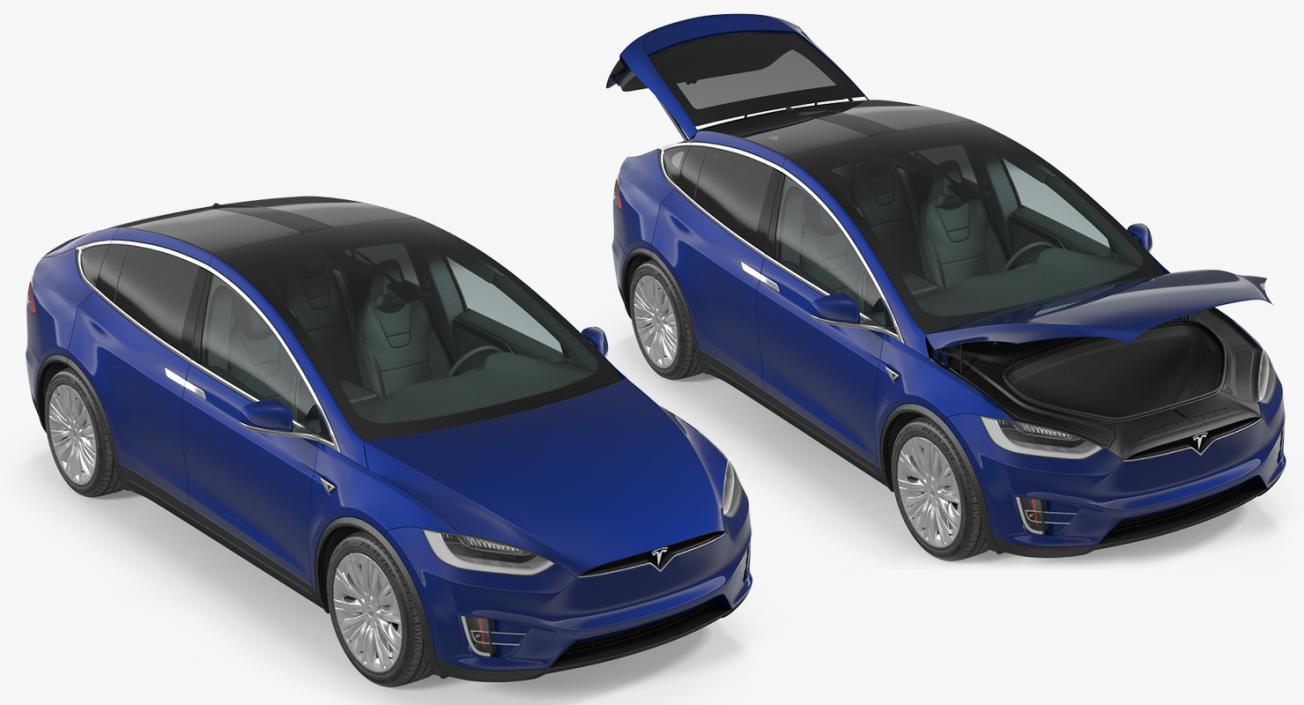 Tesla Model X P100D 2017 3D model