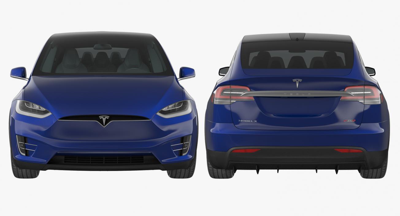 Tesla Model X P100D 2017 3D model