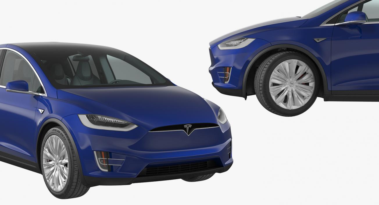 Tesla Model X P100D 2017 3D model