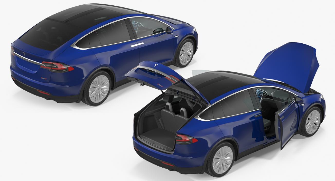 Tesla Model X P100D 2017 3D model