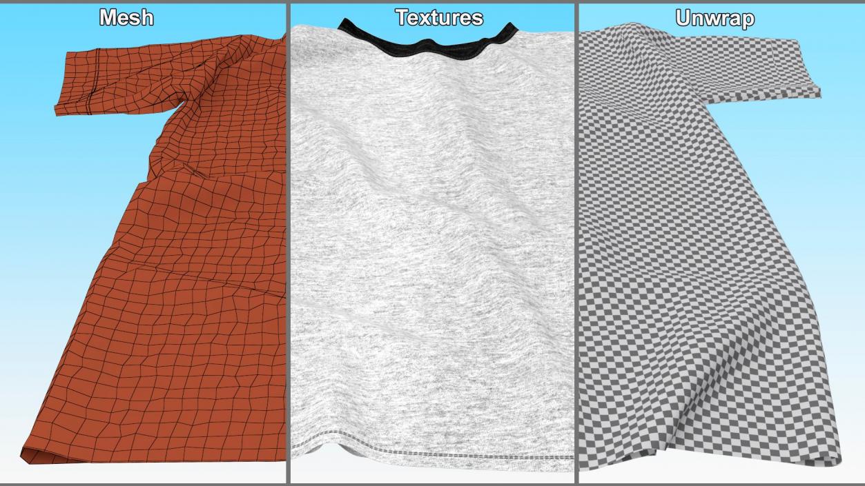 Stretch T Shirts Collection 3D