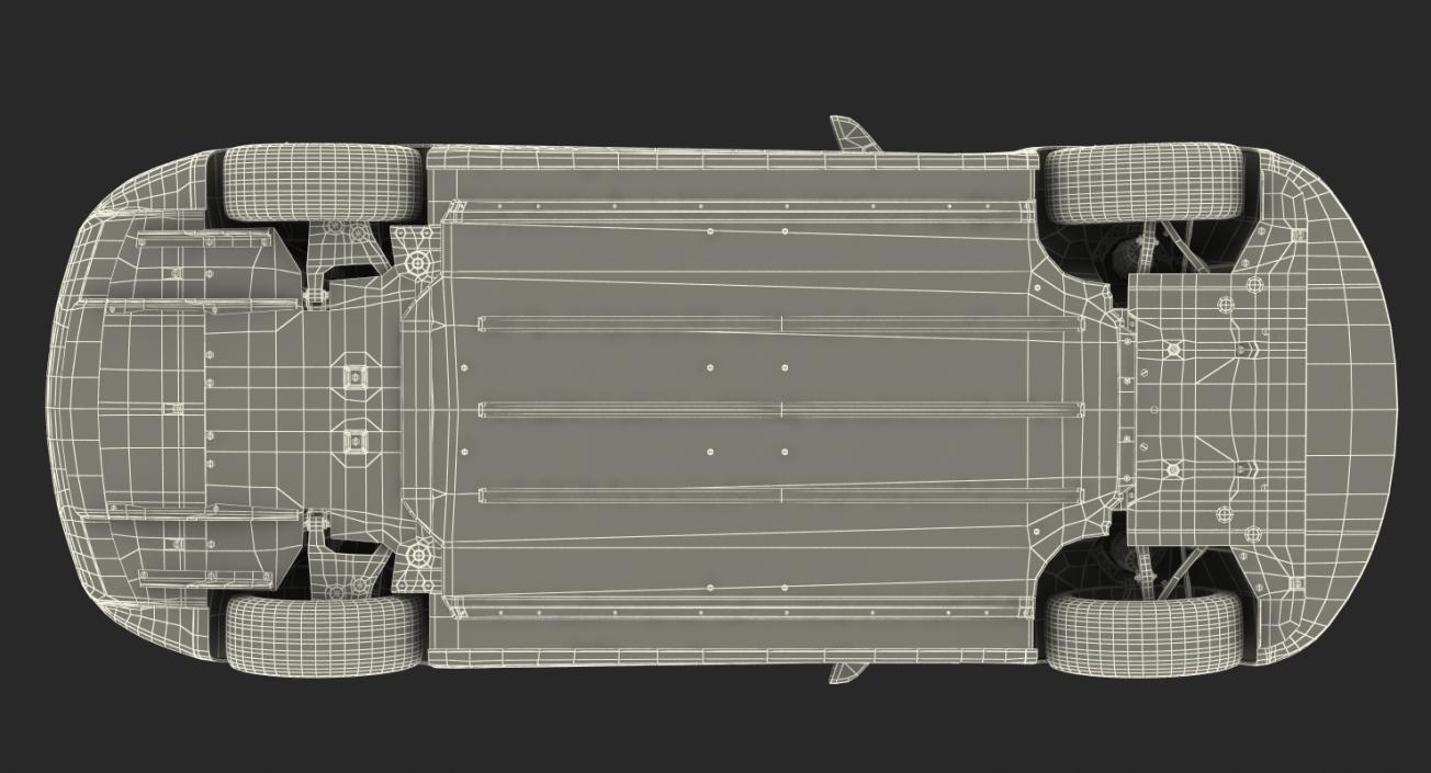 Tesla Model S 90D 2015 Rigged 3D model