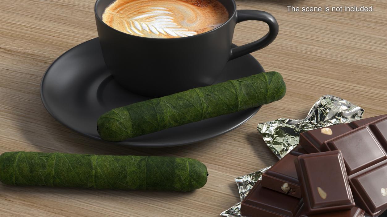 Cannabis Cigar 3D model