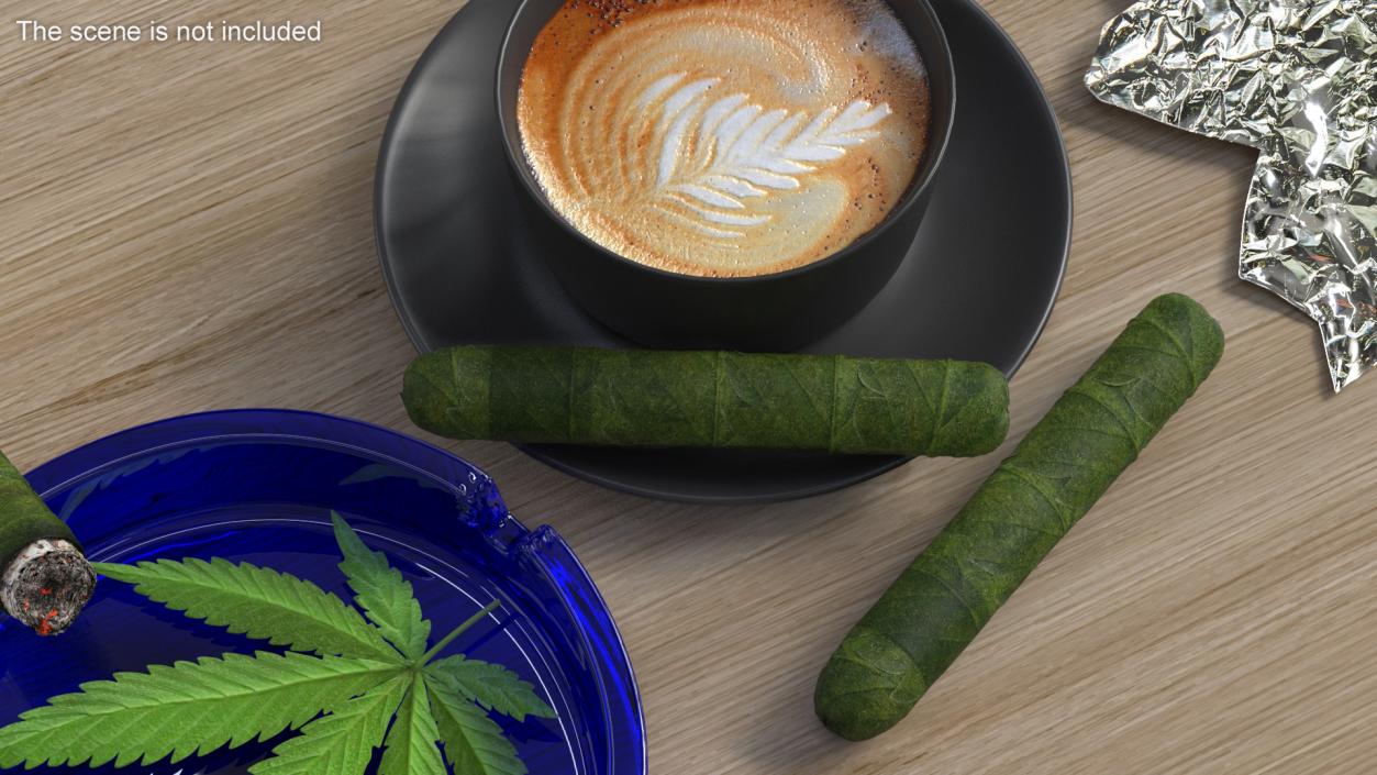 Cannabis Cigar 3D model