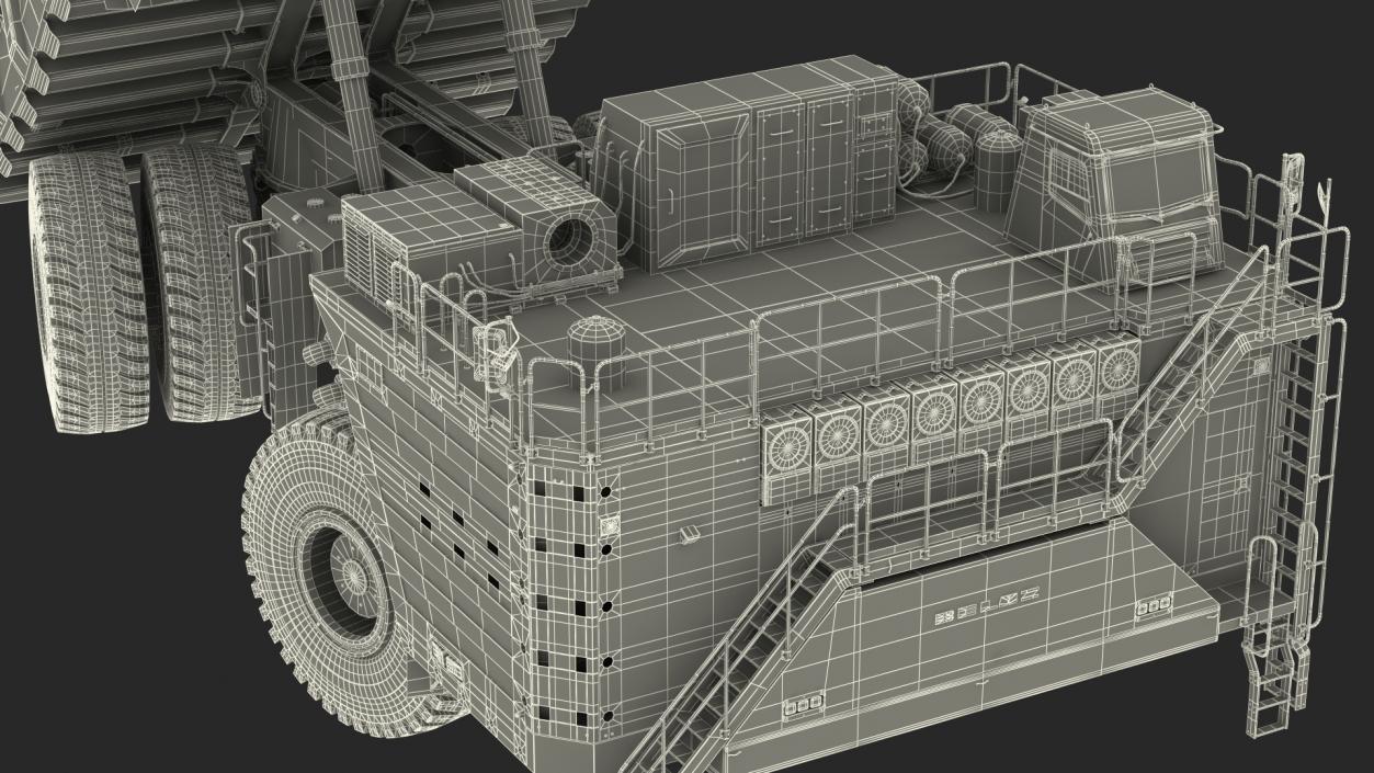 3D Belaz 75710 Raised Bed New