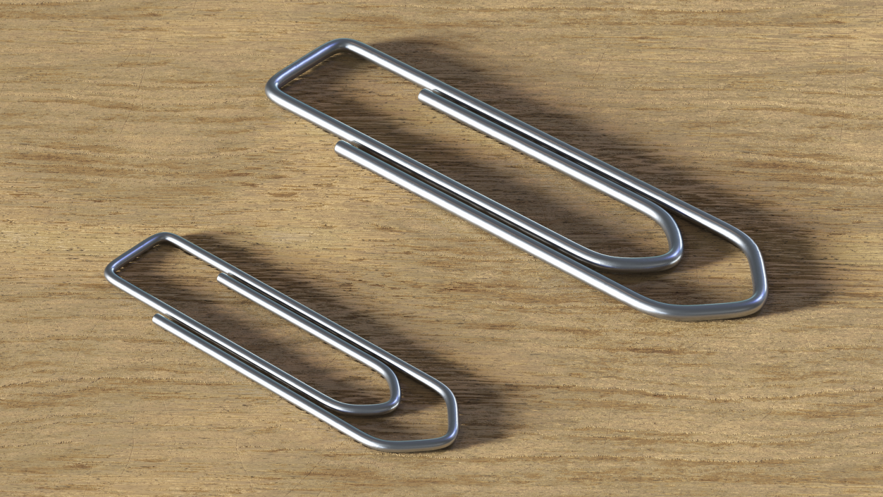 Paper Clip Boat Shape Metal 3D