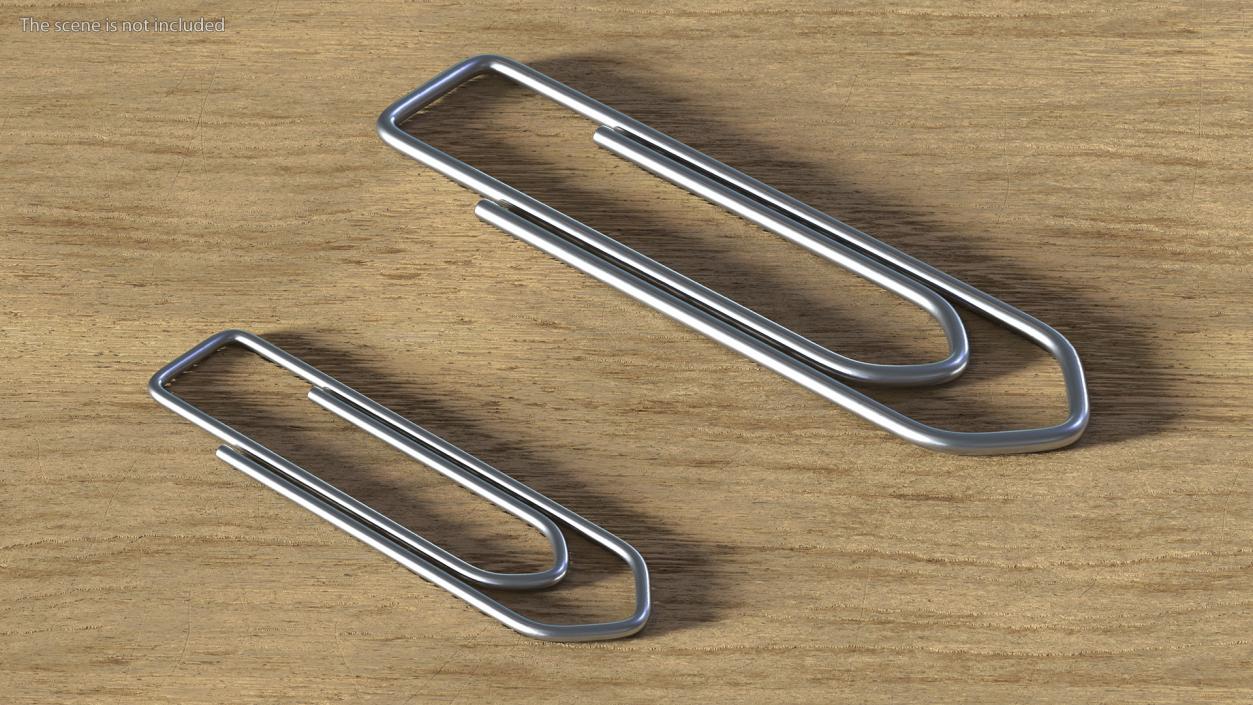 Paper Clip Boat Shape Metal 3D