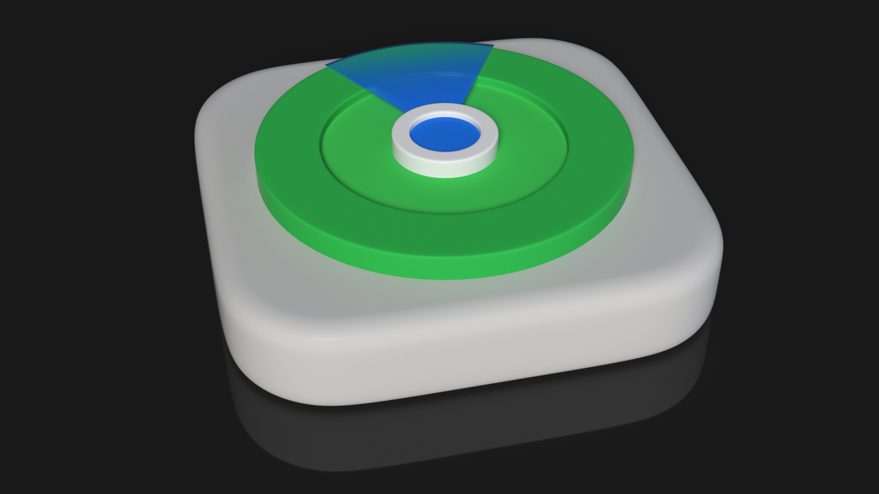 3D iPhone iOS Find My Icon model