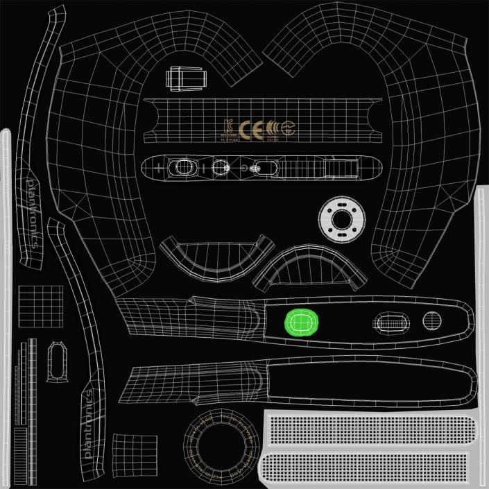 Bluetooth Headset Plantronics Voyager Legend 3D model