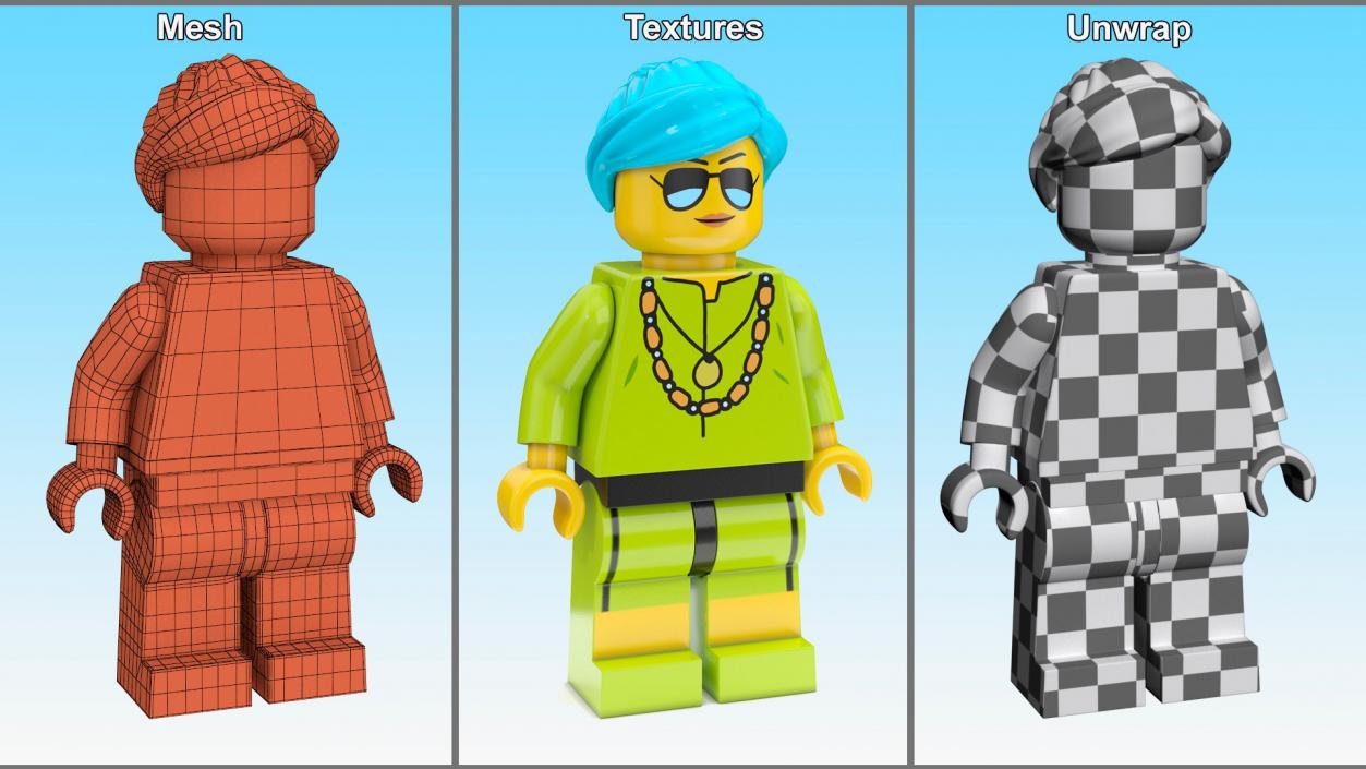 3D Rigged LEGO Minifigures Collection 2