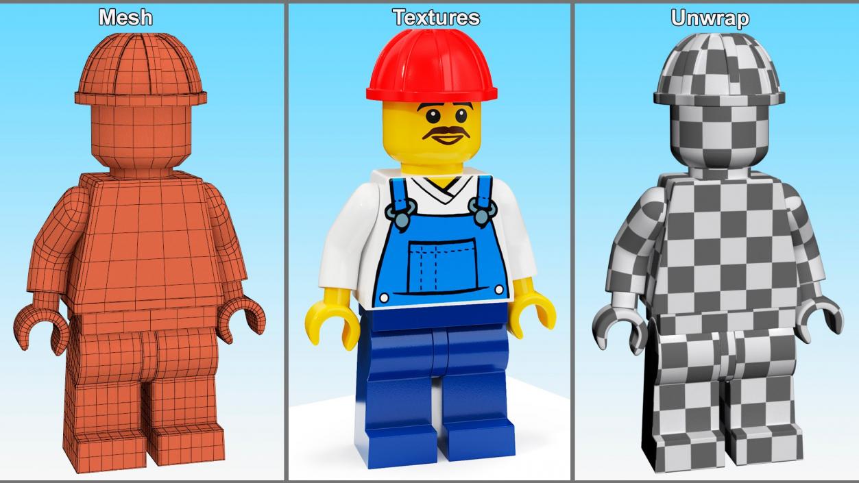 3D Rigged LEGO Minifigures Collection 2