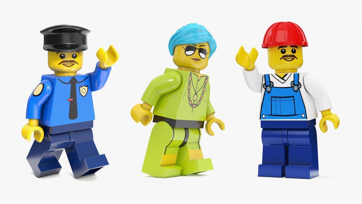 3D Rigged LEGO Minifigures Collection 2