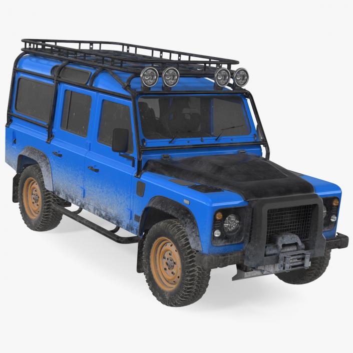 3D model Dirty Off Road Car Rigged