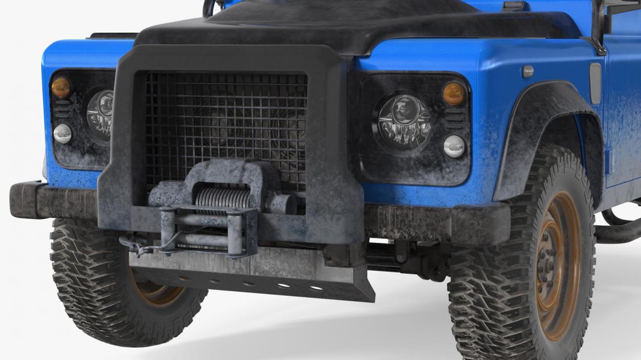 3D model Dirty Off Road Car Rigged