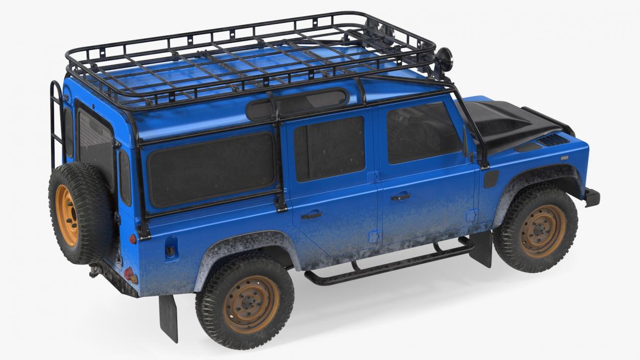 3D model Dirty Off Road Car Rigged