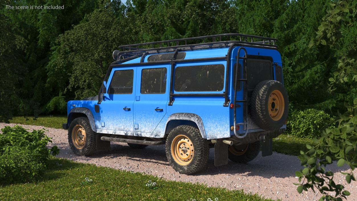 3D model Dirty Off Road Car Rigged