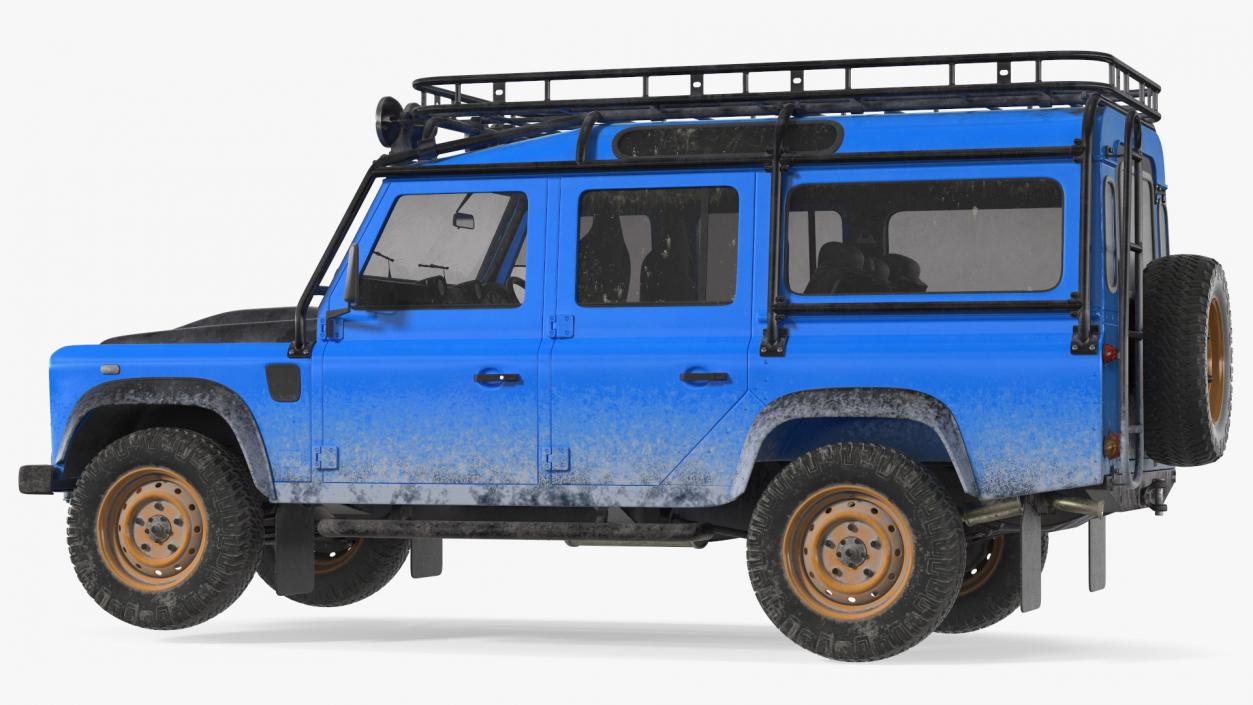 3D model Dirty Off Road Car Rigged