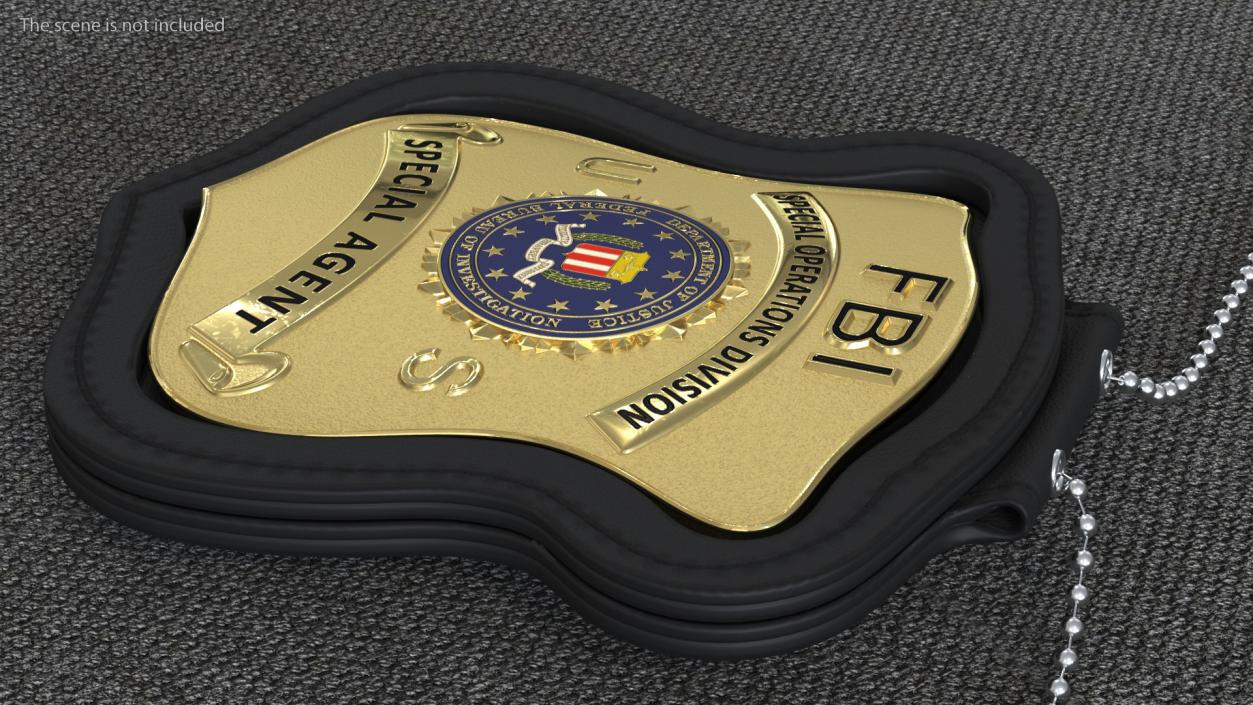 3D FBI Badges Collection