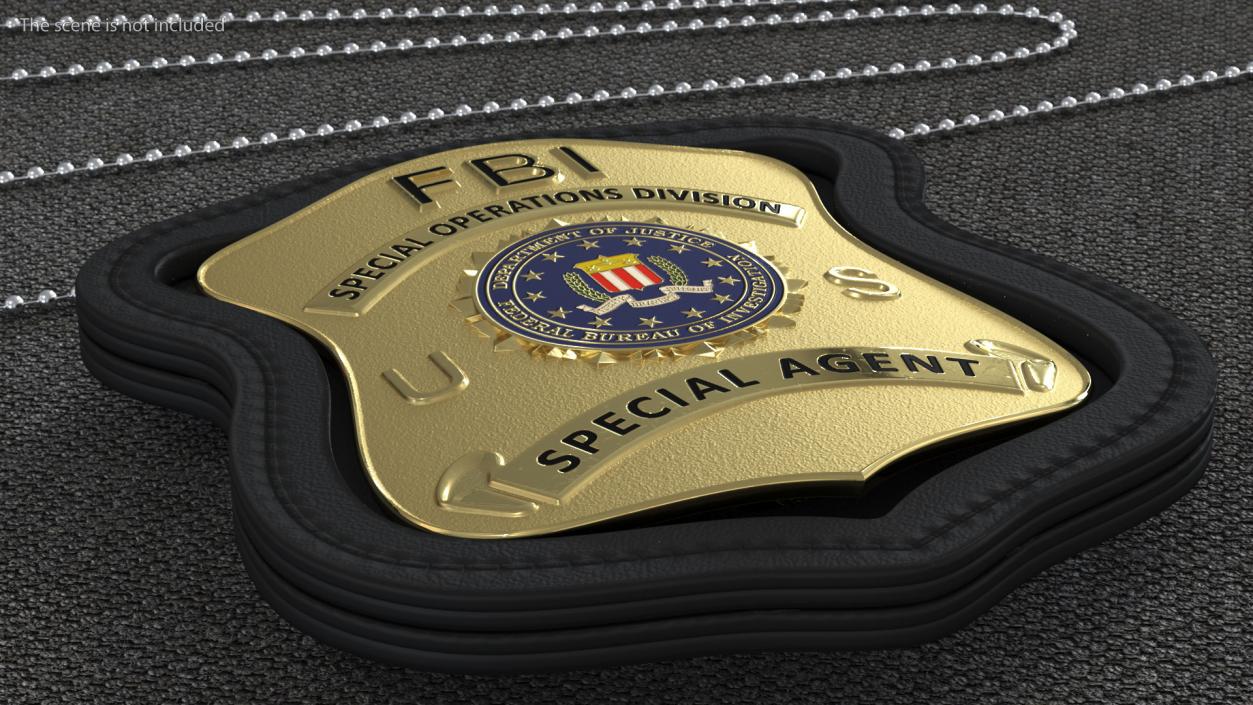 3D FBI Badges Collection