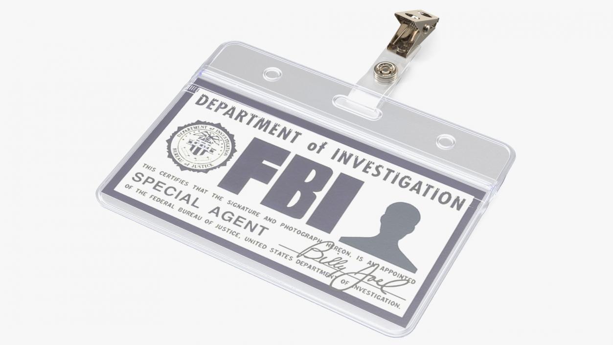 3D FBI Badges Collection