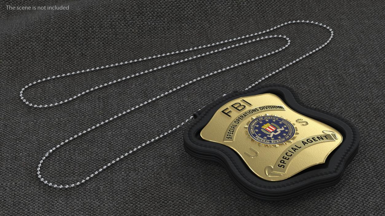 3D FBI Badges Collection