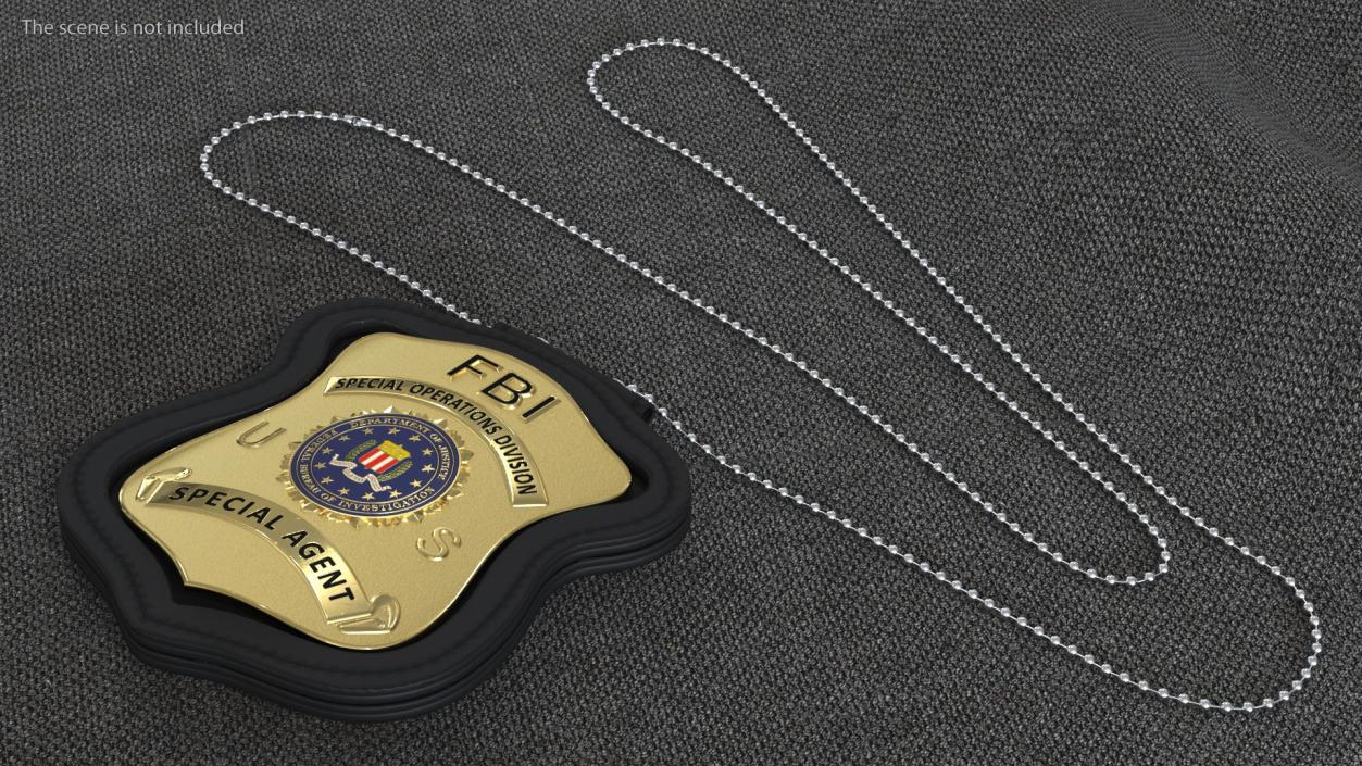 3D FBI Badges Collection