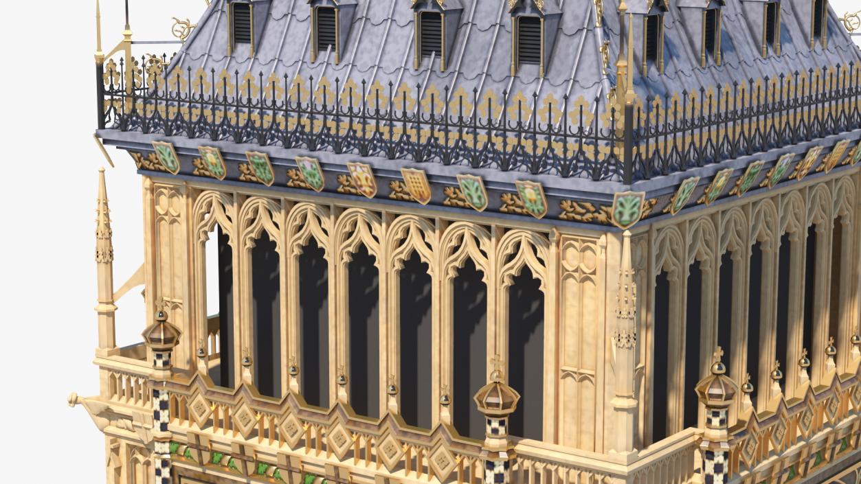 3D Big Ben Clock Tower Palace of Westminster