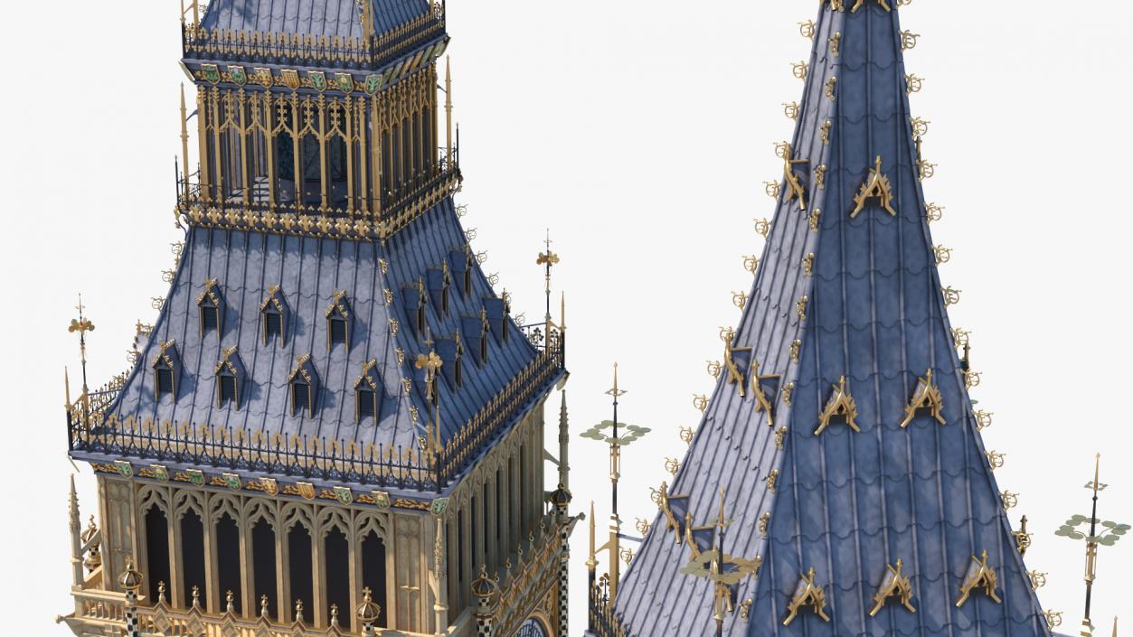 3D Big Ben Clock Tower Palace of Westminster